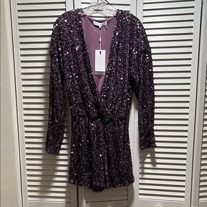 Endless Rose Lavender Sequin Romper. Dress like Taylor Swift with this romper!